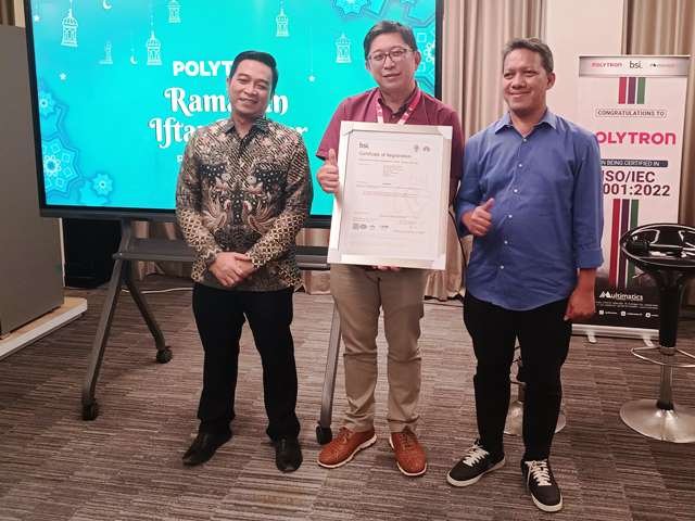 Raih Sertifikasi ISO 27001, Polytron Lindungi Data Konsumen Fox Series.