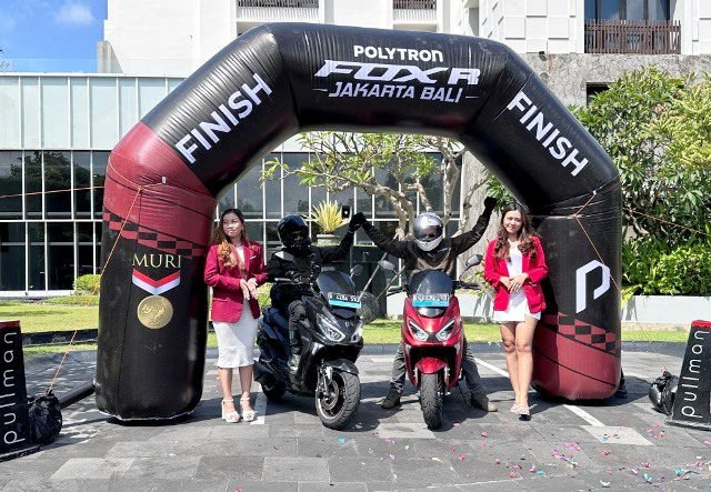 Polytron Fox-R Cetak Rekor MURI Tempuh 1.333 Km Jakarta - Bali